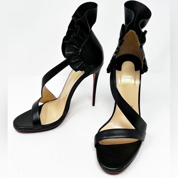 Christian Louboutin Shoes - Christian Louboutin Colankle 120 Nappa Black Heel Pumps
